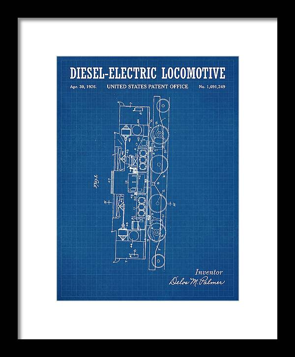 Diesel Electric Locomotive Blueprint Patent Us1691249
