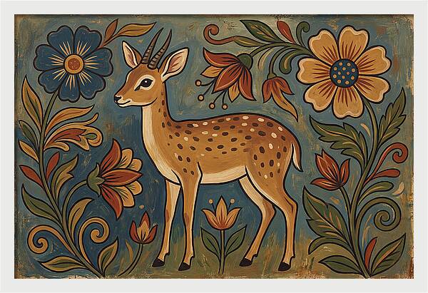 Dik Dik Among Vibrant Blooms