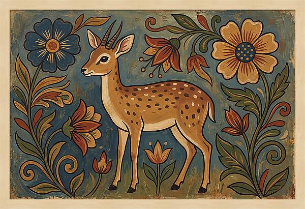 Dik Dik Among Vibrant Blooms
