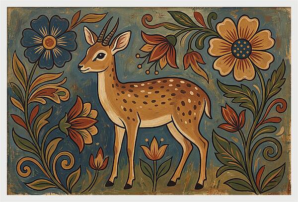 Dik Dik Among Vibrant Blooms