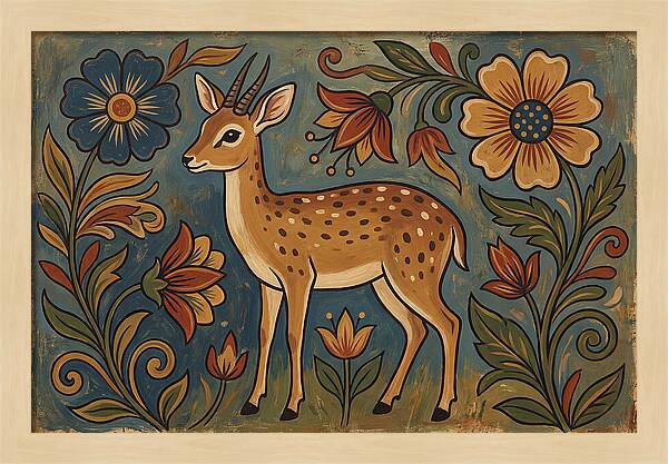 Dik Dik Among Vibrant Blooms