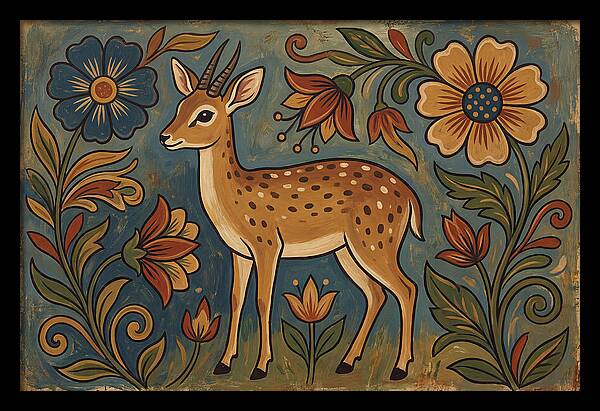 Dik Dik Among Vibrant Blooms