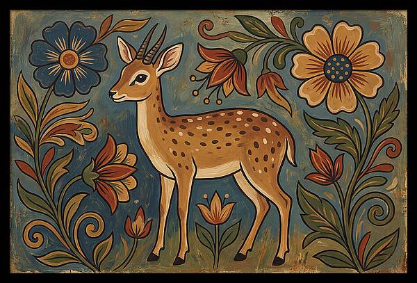 Dik Dik Among Vibrant Blooms