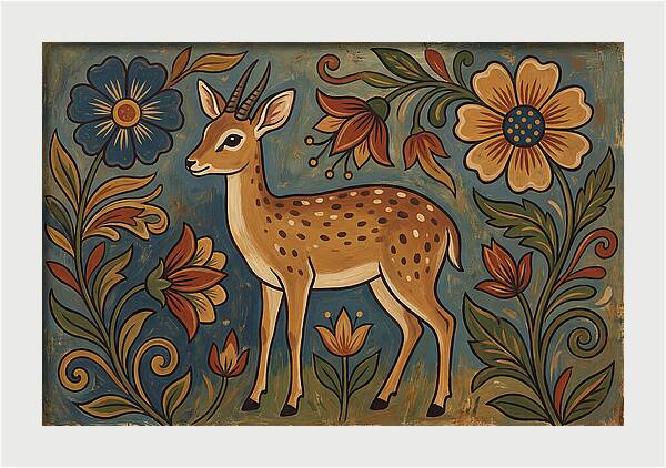 Dik Dik Among Vibrant Blooms
