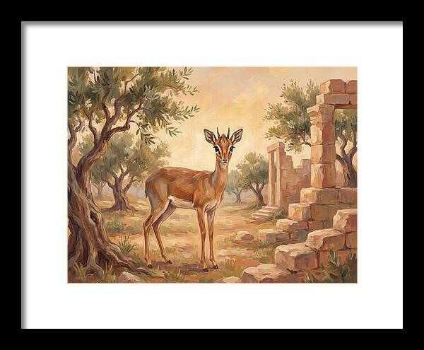 Dik Dik In A Mediterranean Landscape