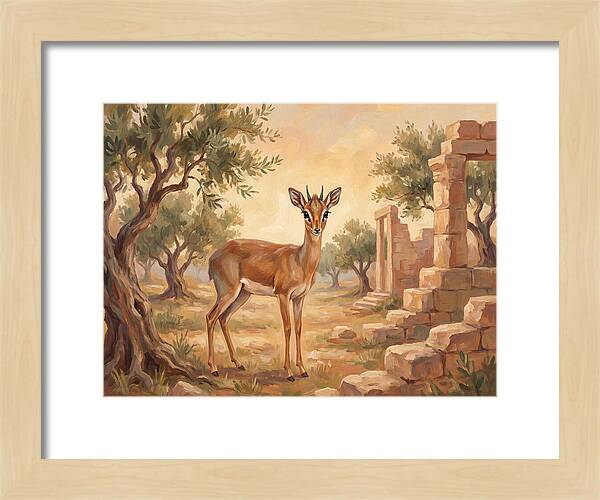 Dik Dik In A Mediterranean Landscape