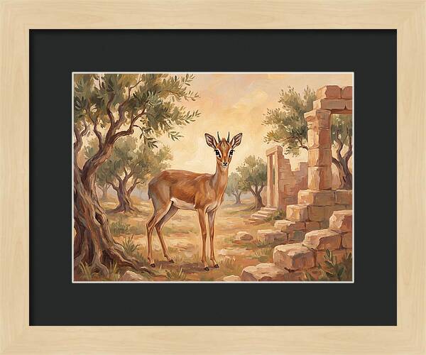 Dik Dik In A Mediterranean Landscape