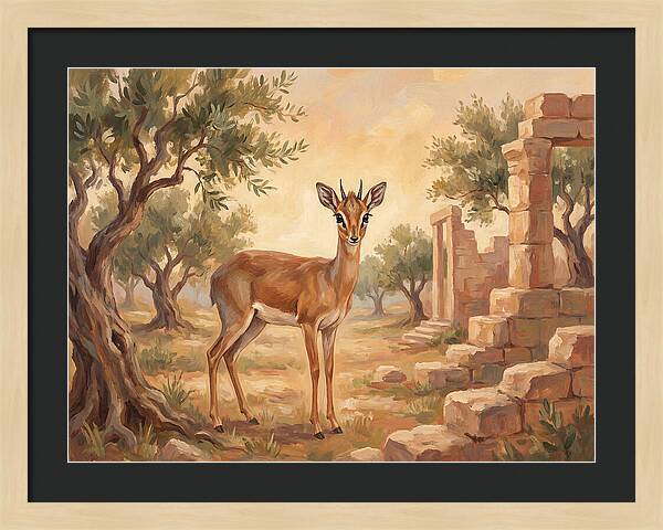 Dik Dik In A Mediterranean Landscape