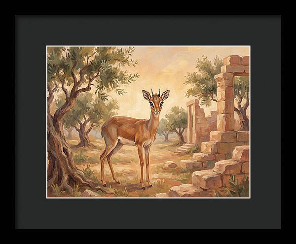 Dik Dik In A Mediterranean Landscape
