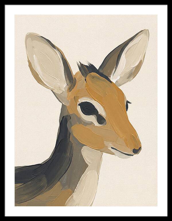 Dik Dik Portrait In Minimal Style