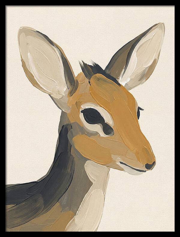 Dik Dik Portrait In Minimal Style
