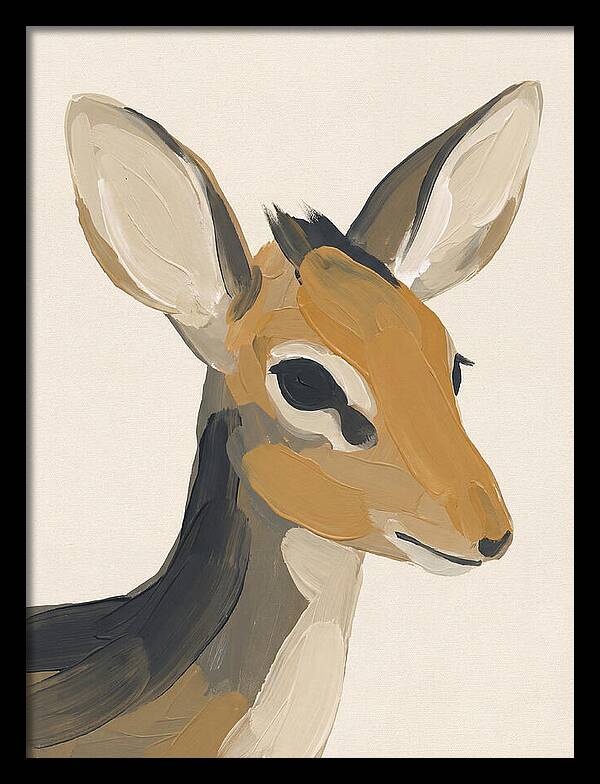 Dik Dik Portrait In Minimal Style