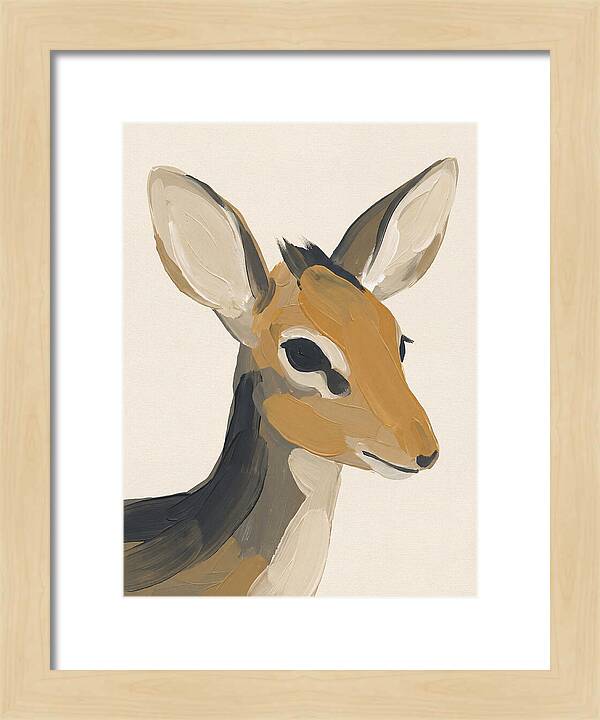 Dik Dik Portrait In Minimal Style