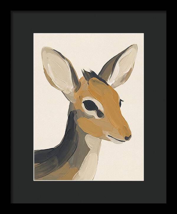 Dik Dik Portrait In Minimal Style