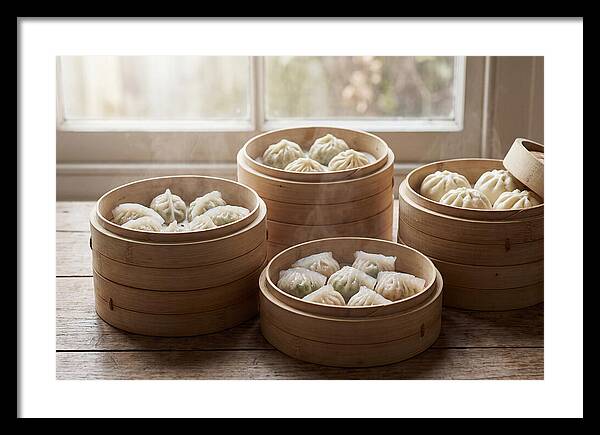 Dim Sum Delight In Bamboo Baskets