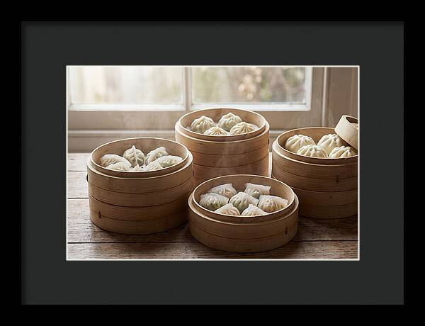 Dim Sum Delight In Bamboo Baskets