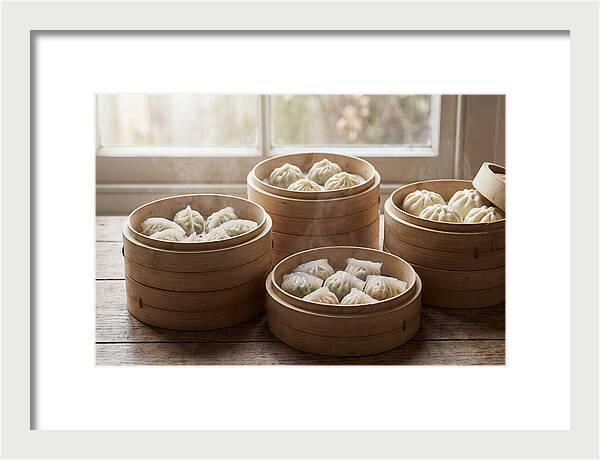 Dim Sum Delight In Bamboo Baskets