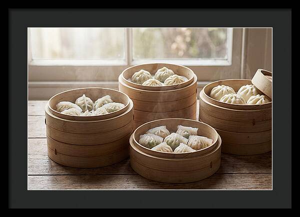 Dim Sum Delight In Bamboo Baskets
