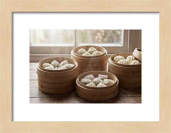 Dim Sum Delight In Bamboo Baskets