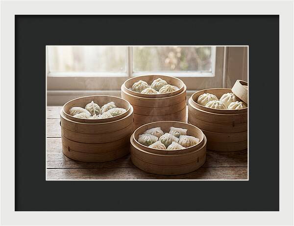 Dim Sum Delight In Bamboo Baskets