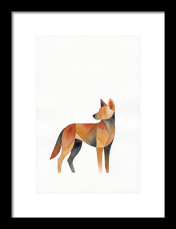 Dingo In Minimalist Style