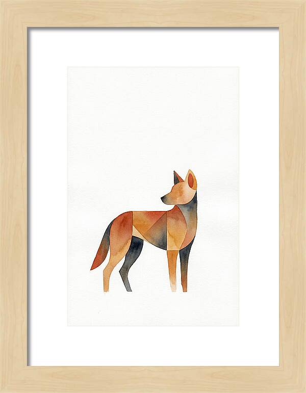Dingo In Minimalist Style
