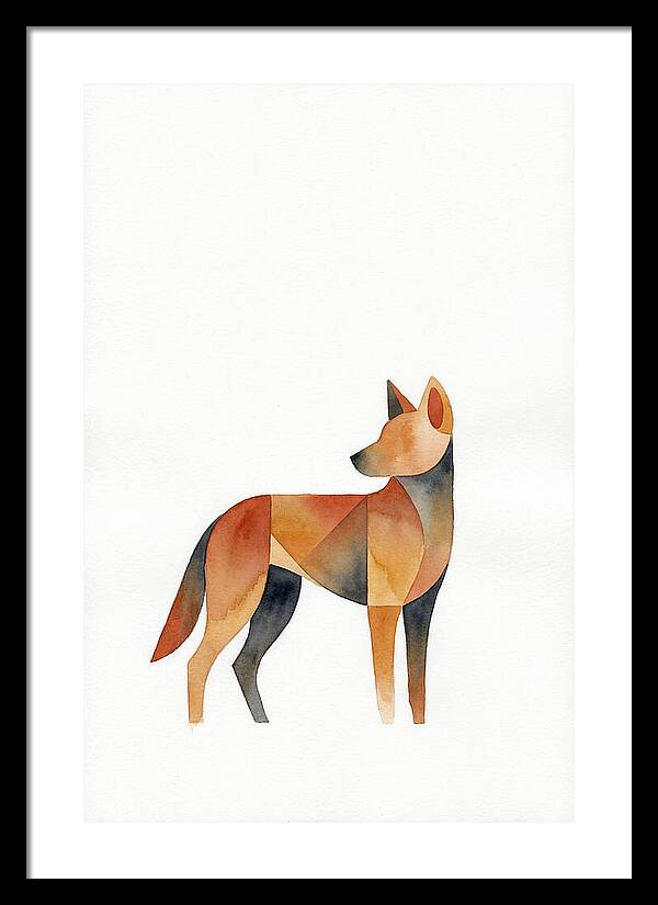 Dingo In Minimalist Style