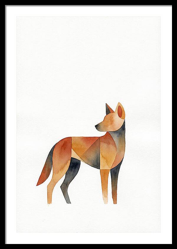 Dingo In Minimalist Style