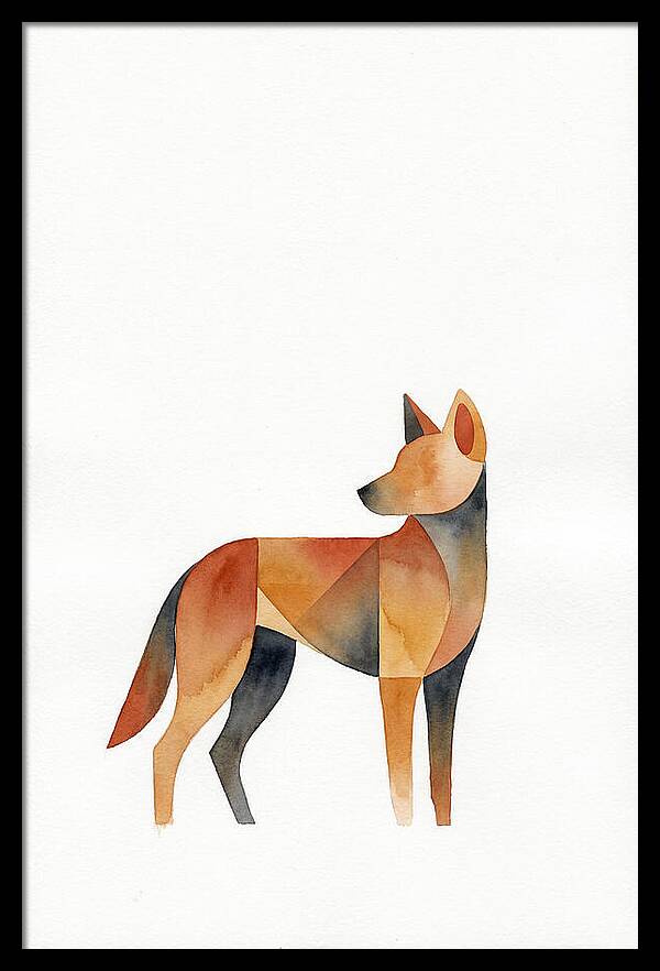 Dingo In Minimalist Style