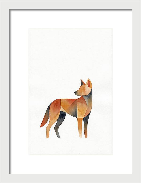 Dingo In Minimalist Style