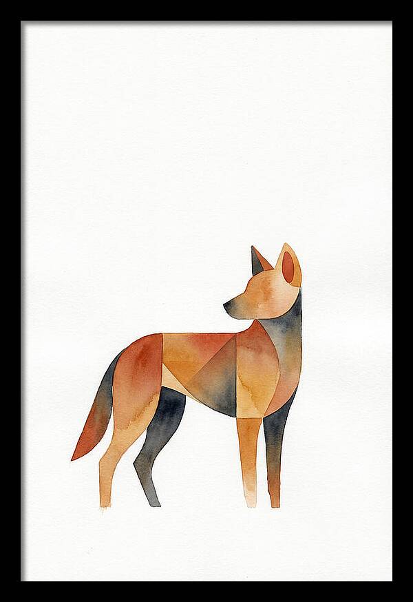 Dingo In Minimalist Style