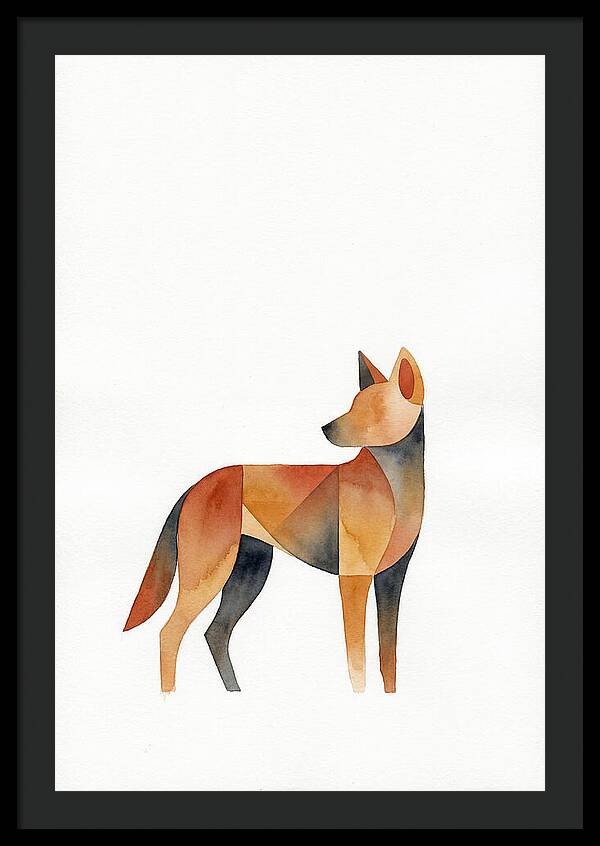 Dingo In Minimalist Style