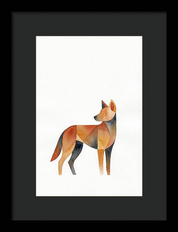 Dingo In Minimalist Style