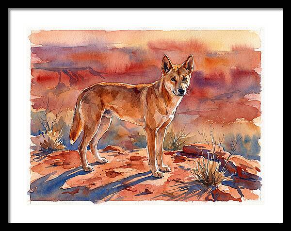Dingo In The Desert