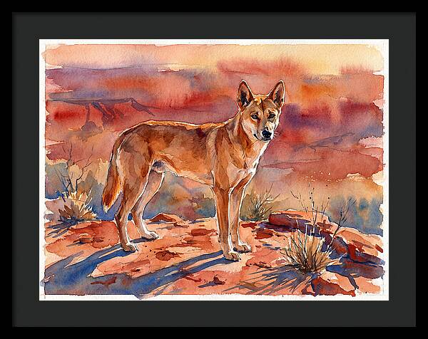 Dingo In The Desert