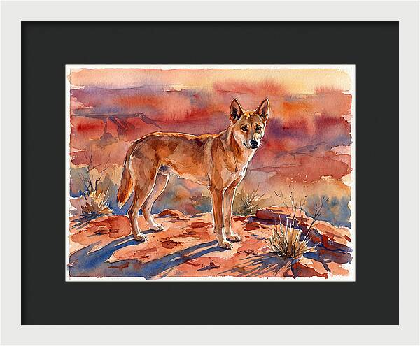 Dingo In The Desert