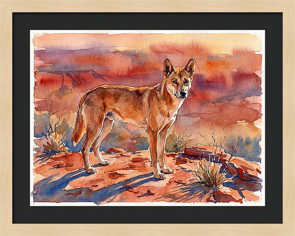 Dingo In The Desert