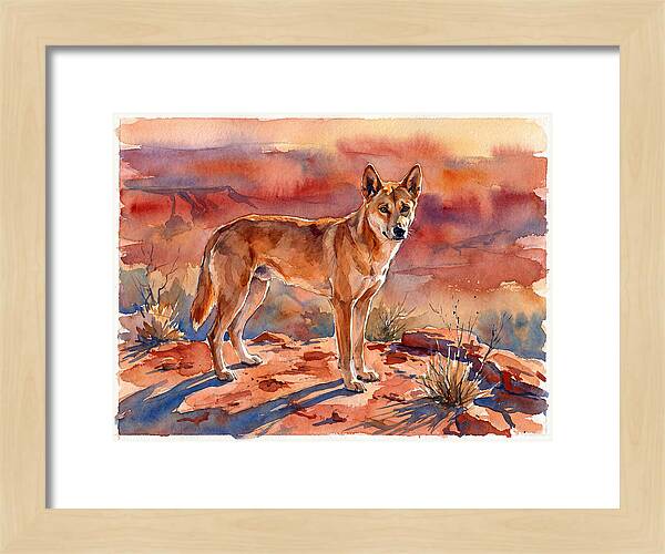 Dingo In The Desert