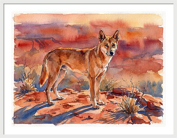 Dingo In The Desert
