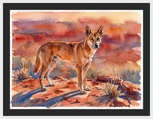 Dingo In The Desert