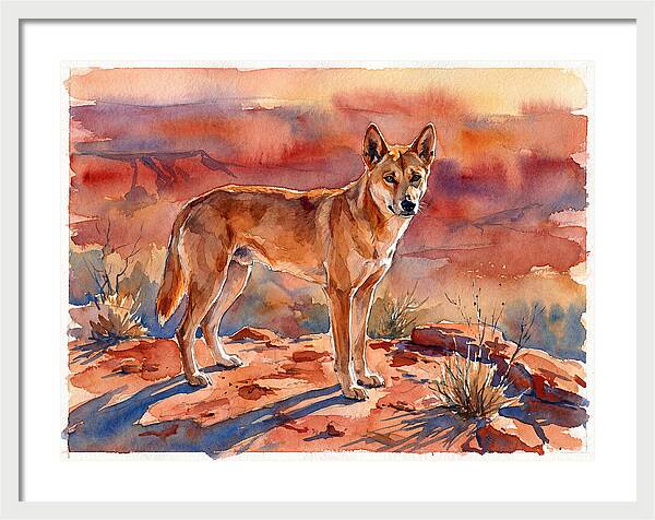 Dingo In The Desert