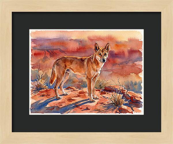 Dingo In The Desert