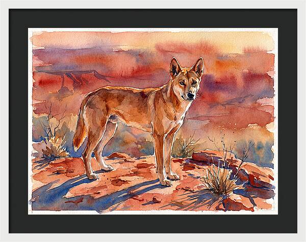 Dingo In The Desert
