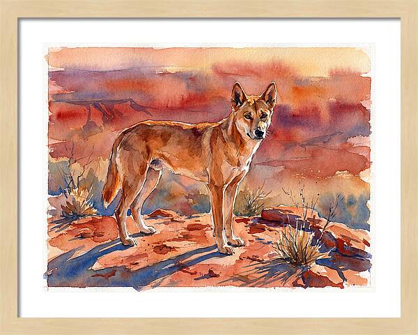 Dingo In The Desert
