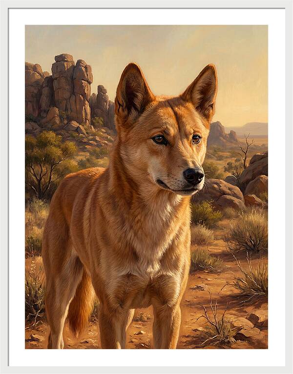 Dingo In The Outback