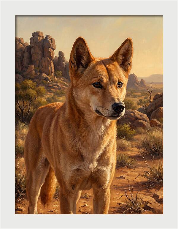 Dingo In The Outback