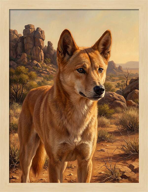 Dingo In The Outback