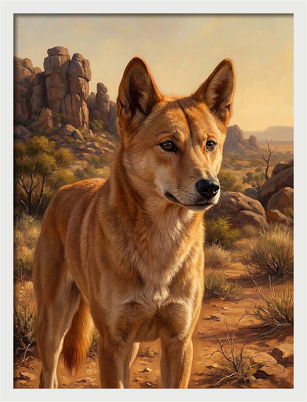 Dingo In The Outback