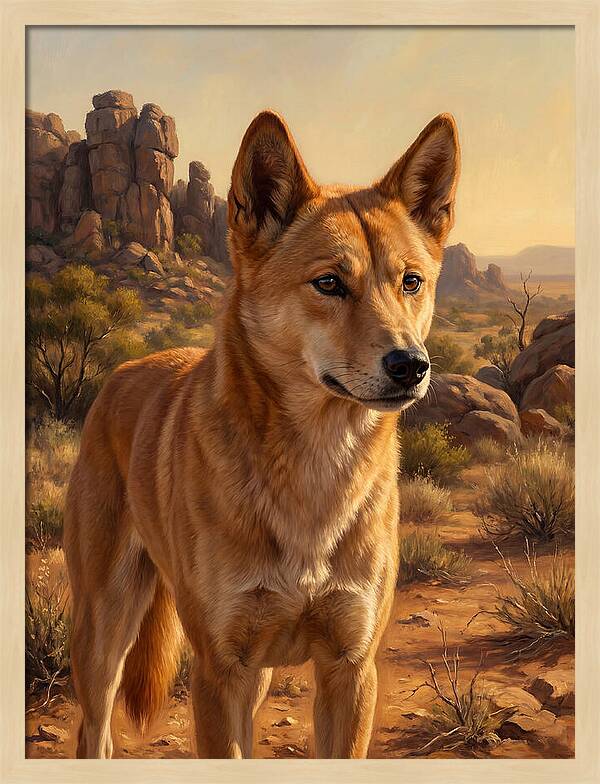 Dingo In The Outback