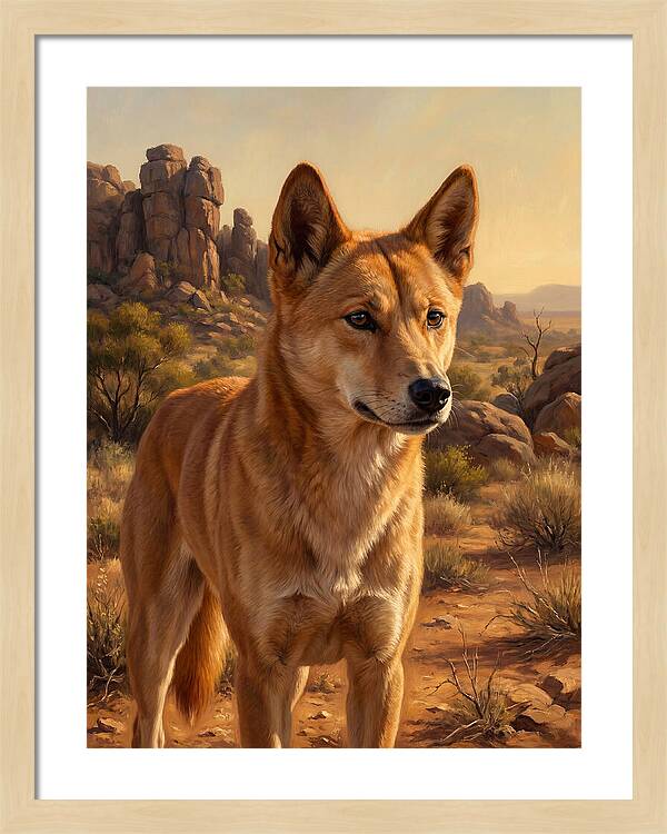 Dingo In The Outback